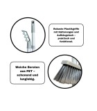 Art.-Nr. 204 Zeplin Kehrschaufel und Besen mit langem Griff