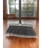 Art.-Nr. 257 + 711 Bodenbesen / Holzdesign (Langfaser) + Metallstiel 120 cm