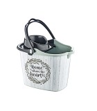 Art.-Nr. 745 Moppeimer / gemustert – 4 Räder – 14 Liter